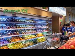 4 Tiers Adjustable Shelving Multideck Open Chiller Plug In Style