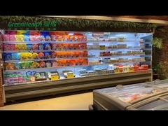 Make a return visit to commercial refrigerator in supermarket