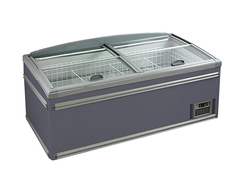 সবুজ স্বাস্থ্য বাণিজ্যিক দ্বীপ ফ্রিজার সুপারমার্কেট রেফ্রিজারেশন পপ আইসক্রিম গভীর ফ্রিজার