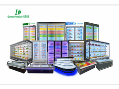 বাণিজ্যিক রেফ্রিজারেটর ফ্যান শীতল পানীয় রেফ্রিজারেটর খোলা শীতল বায়ু পর্দা সহ