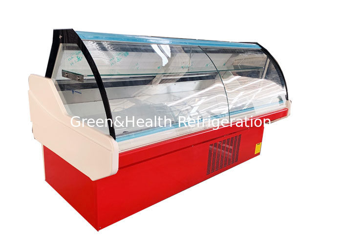 সামনের ফ্লিপ-আপ গ্লাস ডোর এবং LED আলো সহ বাণিজ্যিক 100L ক্ষমতা ডেলি ডিসপ্লে রেফ্রিজারেটর 6500K