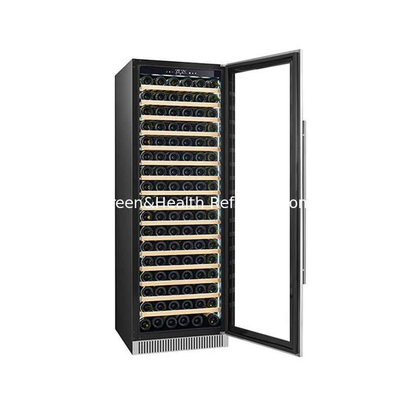 ইটিএল সার্টিফিকেট কাস্টমাইজযোগ্য 185 বোতল 445L ওয়াইন ডিসপ্লে রেফ্রিজারেটর 110V 220V 50HZ 60HZ সহ