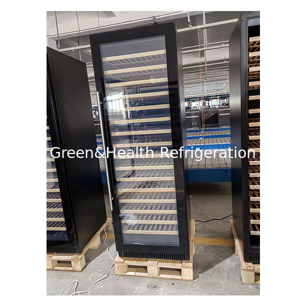 ইটিএল শংসাপত্র 326 ইউনিট দুটি গ্লাস দরজা দিয়ে সজ্জিত তিনটি স্বাধীন তাপমাত্রা ওয়াইন কুলার