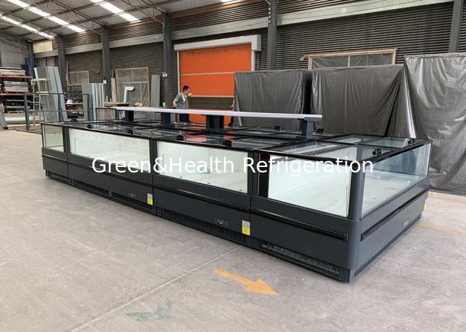 ফ্রিজড ফুড মার্চেন্ডিং ক্যাবিনেট প্লাগ-ইন দ্বীপ ফ্রিজার সুপারমার্কেট প্লাগ-ইন ফ্রিজার