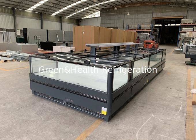 ফ্রিজড ফুড মার্চেন্ডিং ক্যাবিনেট প্লাগ-ইন দ্বীপ ফ্রিজার সুপারমার্কেট প্লাগ-ইন ফ্রিজার