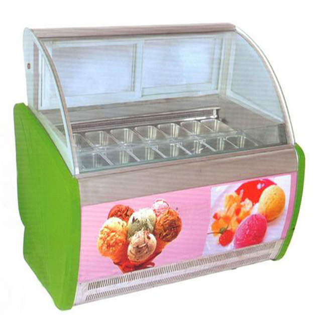 ডাবল সারি ১৪ ট্রে বৃহৎ ক্ষমতা সম্পন্ন আইসক্রিম সংরক্ষণের ফ্রিজার বিক্রয়ের জন্য