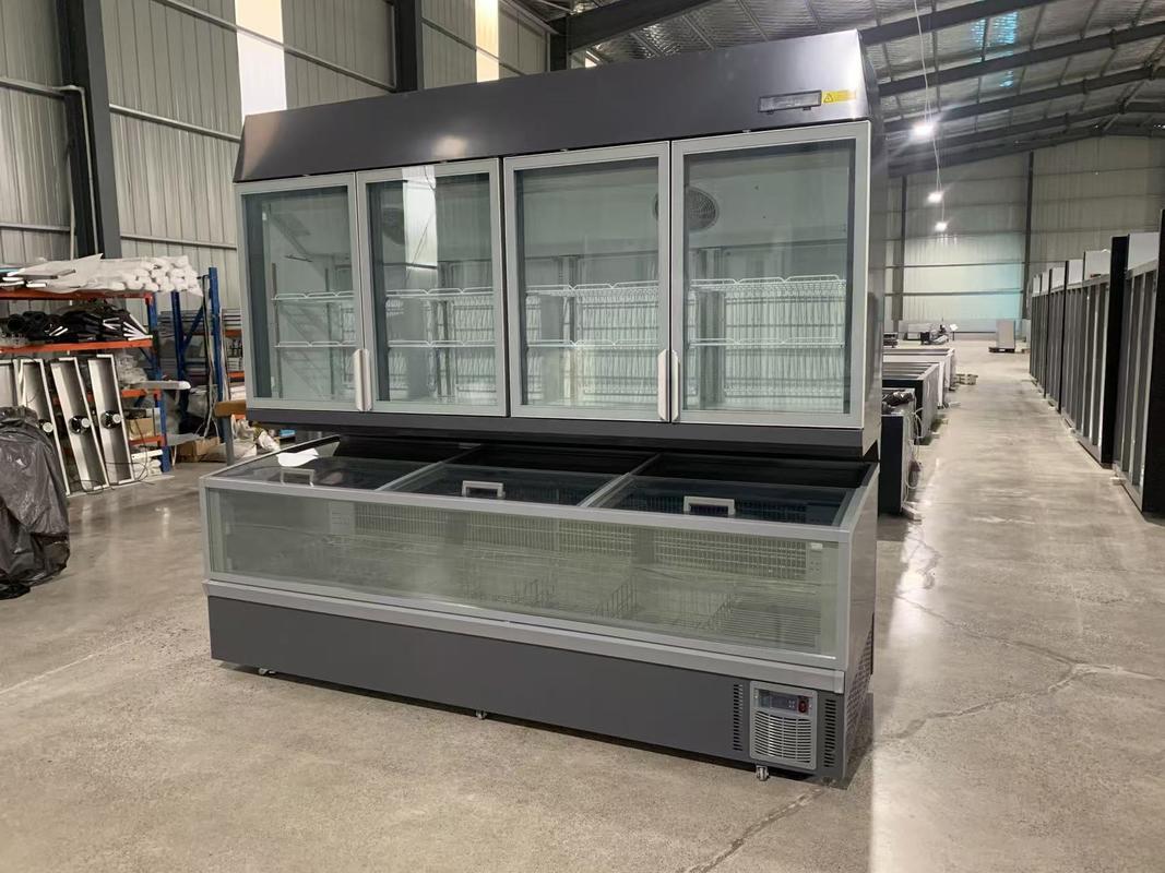 -১৬°C থেকে -২২°C সহ অটো-ডিফ্রস্ট কম্বাইন্ড ফ্রিজার ভার্টিক্যাল ও হরাইজন্টাল মার্চেন্ডাইজার