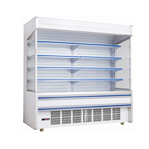 সুপারমার্কেট বাণিজ্যিক অন্তর্নির্মিত কম্প্রেসার মাল্টি-শেল্ফ খোলা টাইপ ফ্রিজার