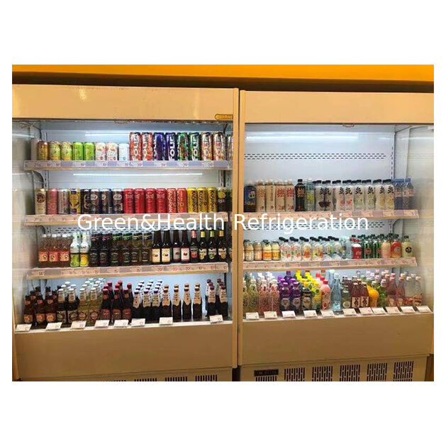 ছোট সুপারমার্কেট/স্টোর খোলা রেফ্রিজারেটরে ফল/সবজি সংরক্ষণ করে মিনি কুলার