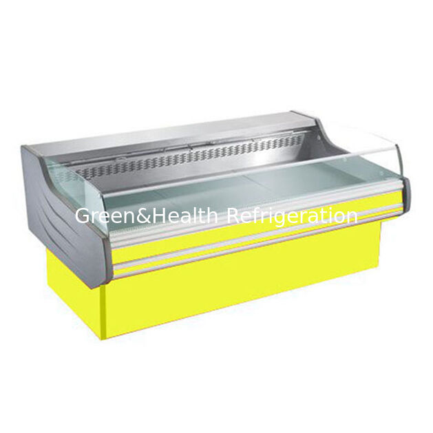 স্বয়ংক্রিয় ডিফ্রোস্ট এবং LED লাইট সহ স্টেইনলেস স্টীল মাংস ডিসপ্লে ফ্রিজার