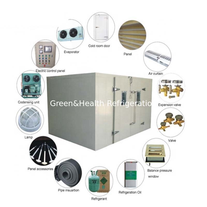 Hard Polyurethane Foam Insulated Commercial Cold Storage Room with Digital Electronic Temperature Control and Customized Size