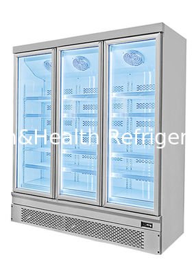 মল হোটেলের জন্য শক্তি সঞ্চয় খাড়া সুপারমার্কেট ফুড ডিসপ্লে ফ্রিজার শোকেস