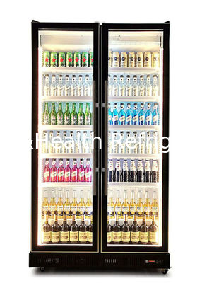হালকা লাক্সারি কোল্ড বেভারেজ ডিসপ্লে চিলার বিয়ার 2 বা 3 ডোর ডিসপ্লে ফ্রিজ