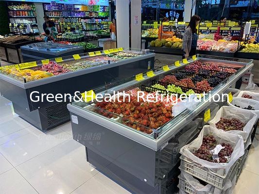 শীর্ষ ওপেন টাইপ প্রদর্শন বাণিজ্যিক অনুভূমিক ফল এবং সবজি চিলার