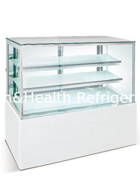 2 তাক এবং নিয়মিত কেক প্রদর্শন ফ্রিজার / রেফ্রিজারেন্ট R404a বেকড পণ্য প্রদর্শন কেস