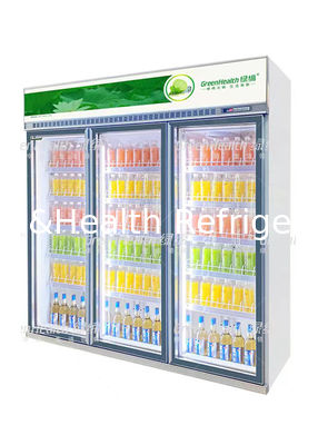 ইনভার্টার কম্প্রেসার 1008L সহ 2/3 দরজা বাণিজ্যিক ডিসপ্লে চিলার