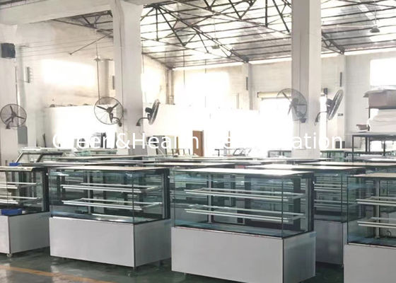 কাস্টমাইজ কালার কেক ডিসপ্লে চিলার R134a ফ্রিজ রেফ্রিজারেটেড শোকেস