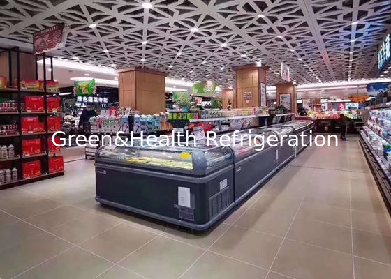 আইল্যান্ড আইসক্রিম বাণিজ্যিক ডিসপ্লে চেস্ট ফ্রিজার ডিফ্রস্ট ফ্রি