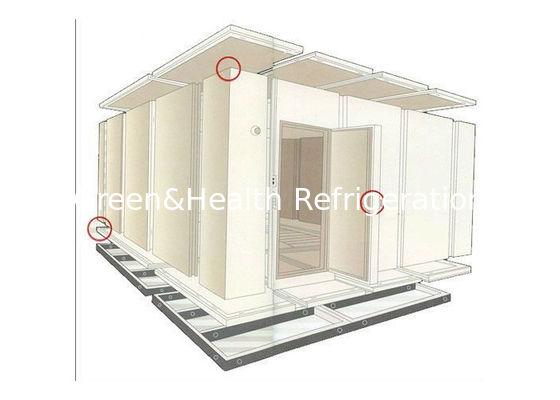 স্টোরেজ ওয়াক ইন কোল্ড স্টোরেজ রুম সিফুড গরুর মাংস মুরগির ফ্রিজ পিইউ আইসোলেশন