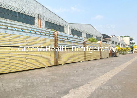 পলিউরেথেন স্যান্ডউইচ প্যানেল মেঝে এবং প্রাচীরের জন্য শীতল স্টোরেজ রুম