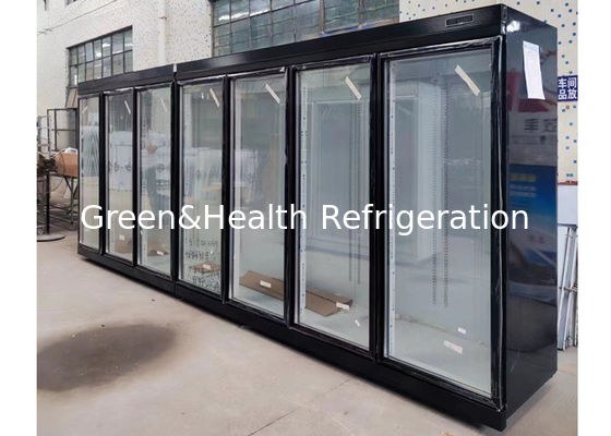 গ্লাস ডোর কোল্ড ড্রিংক রেফ্রিজারেটর বাণিজ্যিক পানীয় চিলার ফ্যান কুলিং