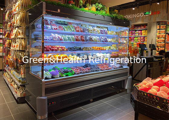 স্মার্ট থার্মোস্ট্যাট সহ সুপারমার্কেট পানীয় রেফ্রিজারেটর এয়ার কুলিং চিলারকে সহজ করুন