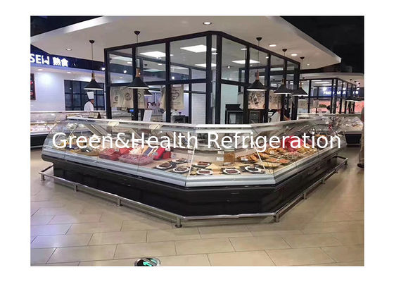 বাণিজ্যিক বড় তাজা মাংস প্রদর্শন ফ্রিজার গভীর প্রদর্শন রেফ্রিজারেটর