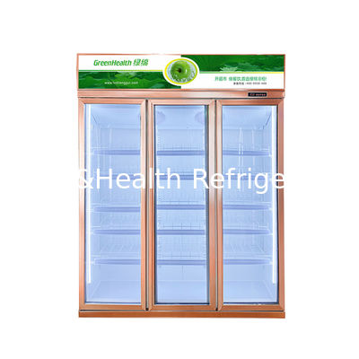 R134a ফ্যান কুলিং বাণিজ্যিক ডিসপ্লে রেফ্রিজারেটর ড্রিংক চিলার