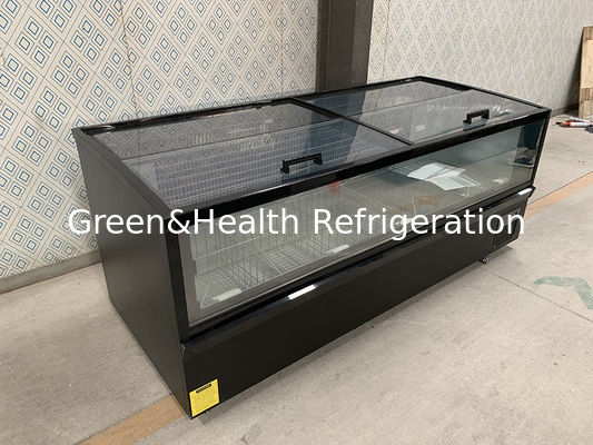 কারখানার সরাসরি বিক্রয় বাণিজ্যিক অনুভূমিক বড় স্টোরেজ প্রদর্শনী পণ্য দ্বীপ মন্ত্রিসভা