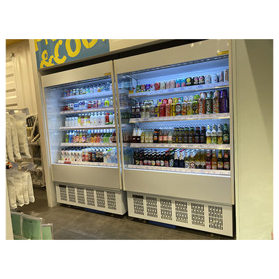 ছোট স্টোরেজ ডিসপ্লে রেফ্রিজারেটেড ফল / সবজি / দুধ খোলা ফ্রিজার মিনি ফ্রিজ