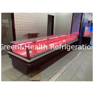 ইউরোপীয় স্টাইলের উচ্চ-শ্রেণীর তাজা মাংস সংরক্ষণের প্রদর্শনী রেফ্রিজারেটেড ফ্রিজ
