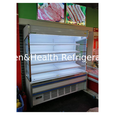 বাণিজ্যিক অন্তর্নির্মিত কম্প্রেসার মাল্টি-শেল্ফ ওপেন টাইপ ফ্রিজ