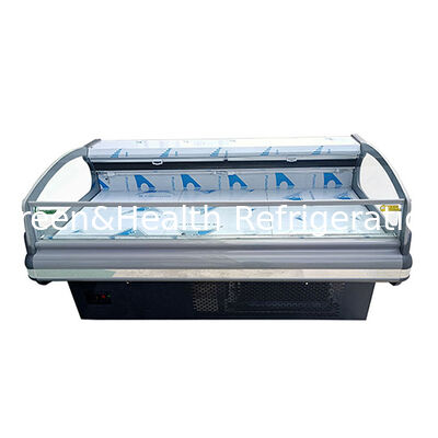 হরিজোন্টাল হাই-এন্ড ইউরোপীয় ডিজাইন তাজা মাংস রেফ্রিজারেটেড স্টোরেজ ডিসপ্লে ফ্রিজার