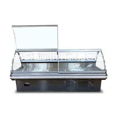 রান্না করা খাবারের জন্য রেফ্রিজারেটেড স্টোরেজ ক্যাবিনেট ব্যবহার করে রান্না করা খাবারের জন্য সামনের লিফটিং বিল্ট-ইন কম্প্রেসার