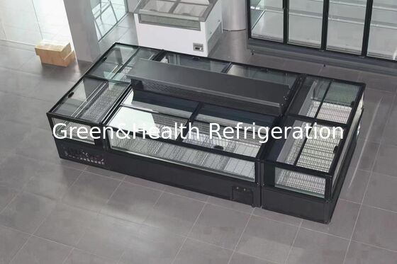 Guangdong Green&Health Commercial Island Freezer Display Freezer with Secop Compressor & R290