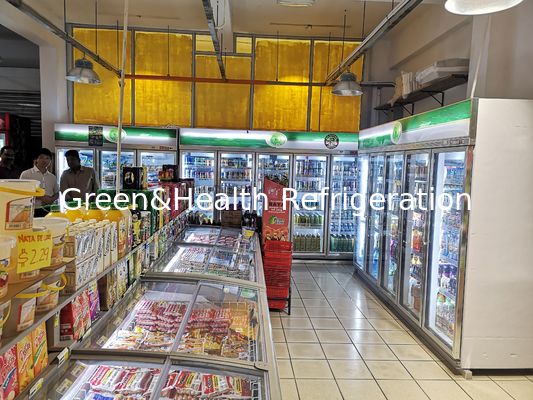 ডোর প্রতি ডানদিকে খাড়া বেভারেজ ডিসপ্লে কুলার অটোমেটিক ডিফ্রস্ট পাঁচ পিসি