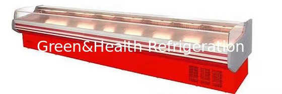 আরওএইচএস ডেলি ডিসপ্লে রেফ্রিজারেটর, মাংস সীফুডের জন্য 2 মি ওপেন ডিসপ্লে রেফ্রিজারেটেড শোকেস