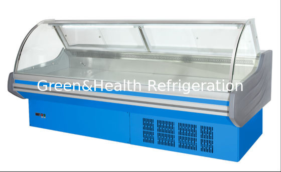 ইউরোপ শৈলী মাংস প্রদর্শন রেফ্রিজারেটর কাস্টমাইজযোগ্য ডেলি কুলার খাদ্য কেস