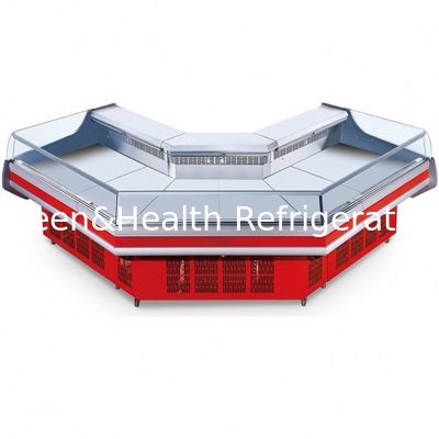 কসাই মাংস ফিশ চিলার ডিসপ্লে বড় ক্যাপাসিটি এনার্জি সেভিং প্রদর্শন করে