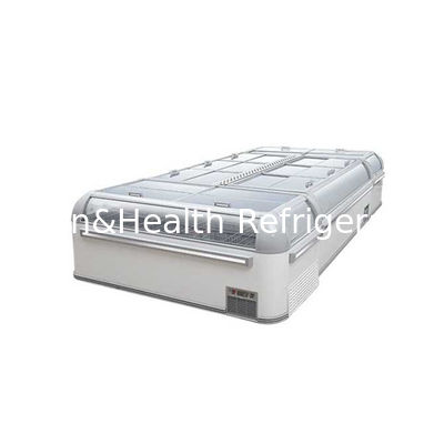 সিফুড সামঞ্জস্যযোগ্য র্যাকগুলির জন্য কালো রঙের বাণিজ্যিক ডিসপ্লে ফ্রিজার