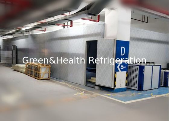 পিইউ প্যানেল বিফ সীফুড ব্লাস্ট ফ্রিজার কনডেনসিং ইউনিট সহ কোল্ড রুম