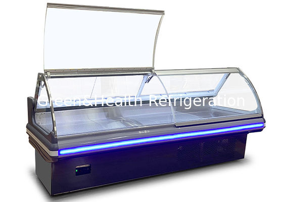 মাংসের দোকান কমার্শিয়াল ডিসপ্লে ফ্রিজার ডেলি ফুড ওপেন ডিসপ্লে রেফ্রিজারেটর